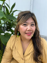 Load image into Gallery viewer, Palawan bead dangle (green/mint/green)