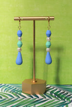 Load image into Gallery viewer, Palawan bead dangle (periwinkle/mint/periwinkle)