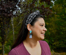 Load image into Gallery viewer, Istanbul Teardrop Dangles - Pinwheel Clay