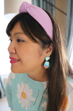 Load image into Gallery viewer, San Juan Oval Dangle - Pinwheel Clay