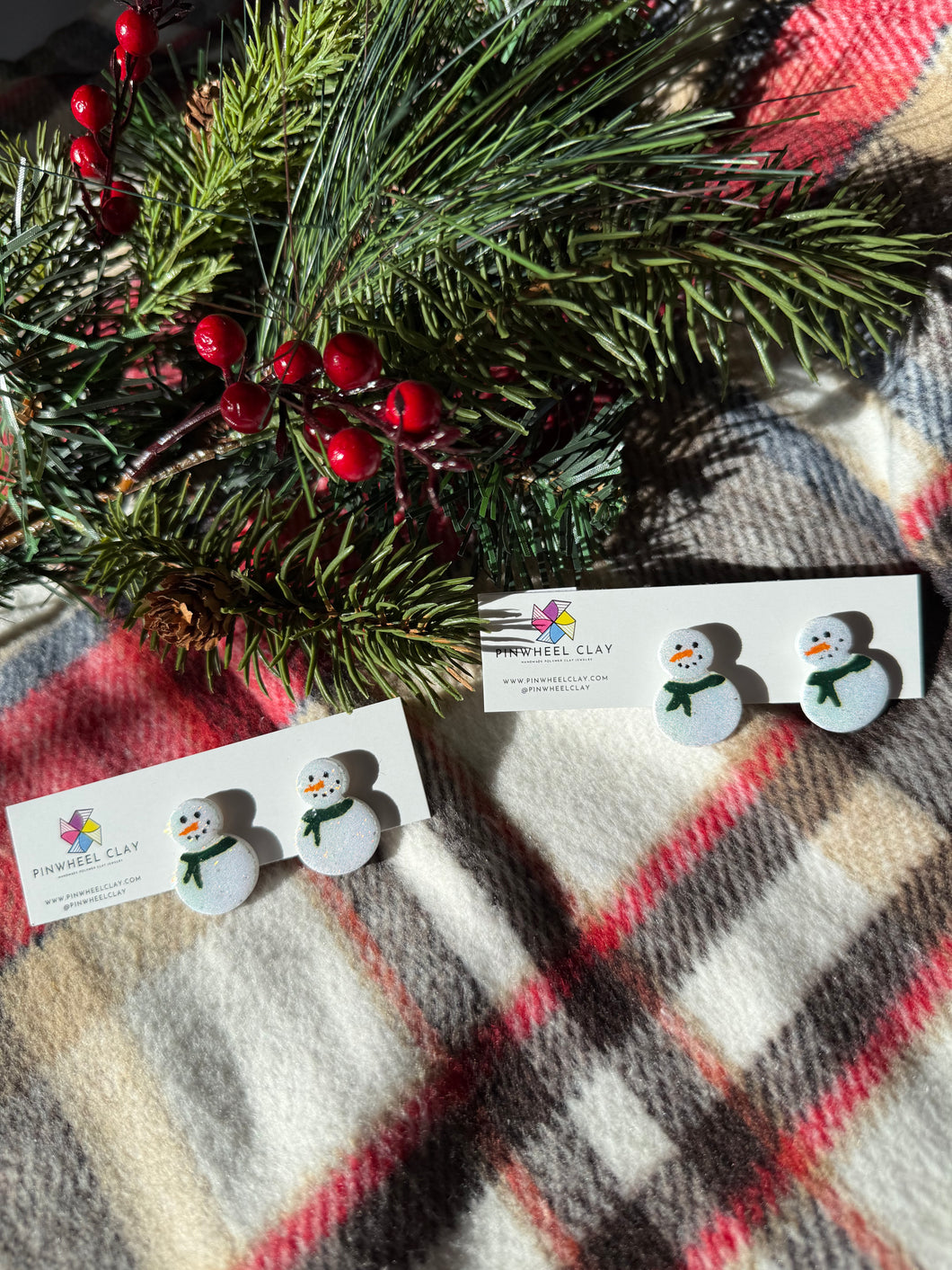 Winter Snowmen Studs