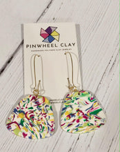 Load image into Gallery viewer, Barcelona Trapezoid  (kidney wire) - Pinwheel Clay
