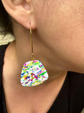 Load image into Gallery viewer, Barcelona Trapezoid  (kidney wire) - Pinwheel Clay
