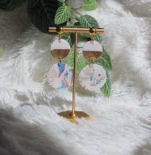 Load image into Gallery viewer, Santorini Circle Dangles - Pinwheel Clay
