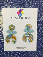 Load image into Gallery viewer, Savannah Circle Dangle - Pinwheel Clay
